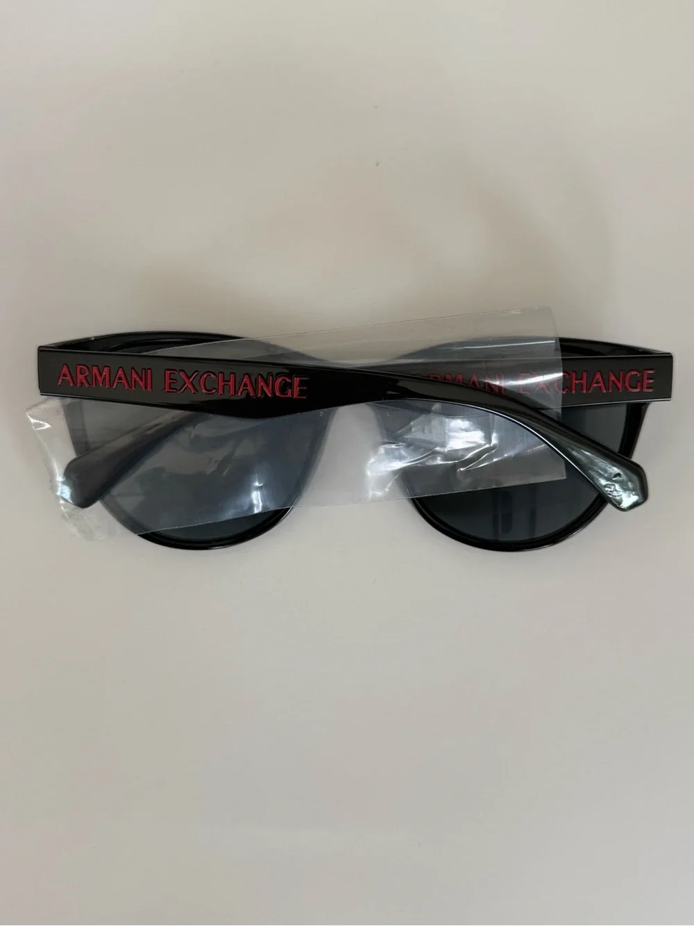 A|X Armani Exchange AX4095S 81586G Black Rectangular Sunglasses 56mm w/ Case